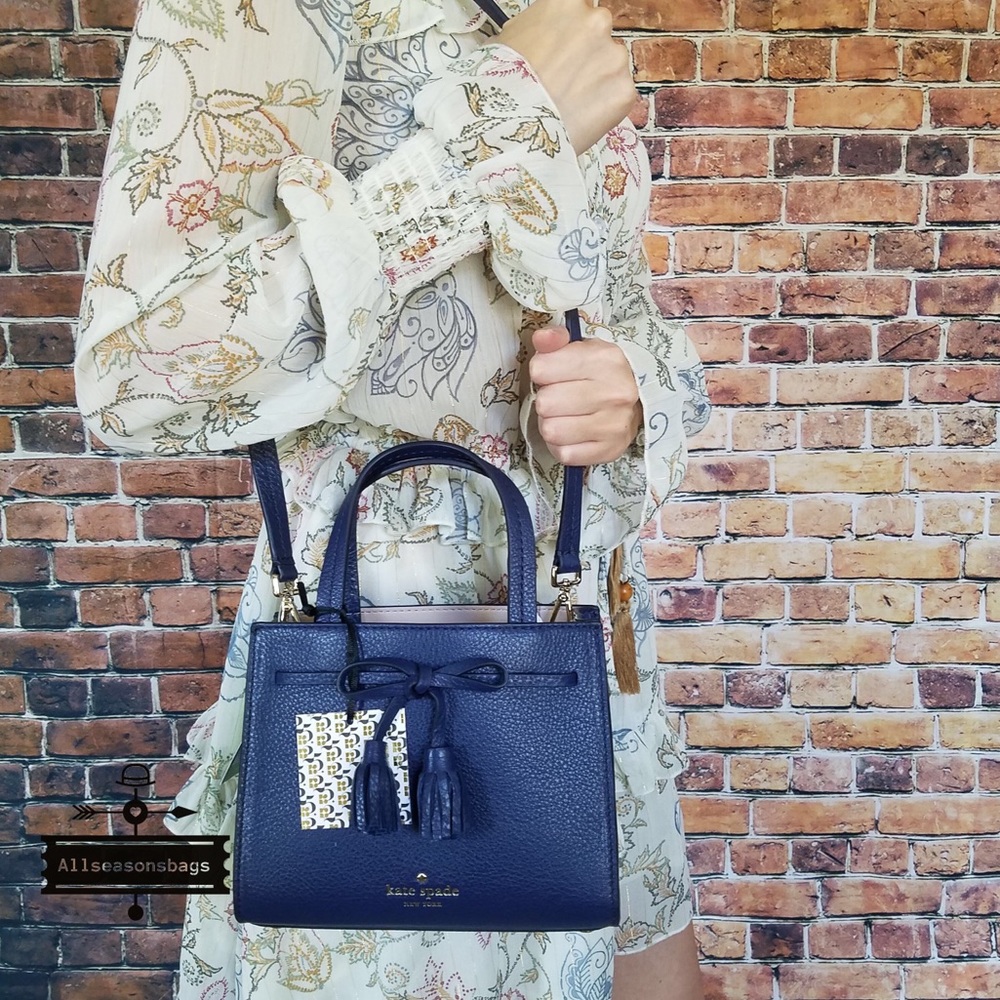Kate spade hayes Street Small Sam crossbody blue - Picture 1 of 8